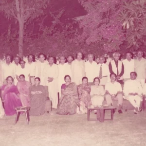 A collection of Urdu literatures luminaries assembled for a party at Ada and Nurul Hasan’s residence. (Karachi, mid 1980’s) A collection of Urdu literatures luminaries assembled for a party at Ada and Nurul Hasan’s residence. (Karachi, mid 1980’s)