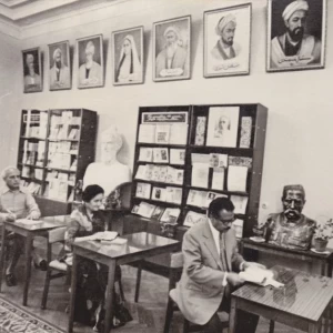 Writing her comments during a visit to a library in Moscow as member of a literary deligation. Mid 1970's. Writing her comments during a visit to a library in Moscow as member of a literary deligation. Mid 1970's.